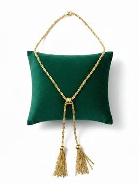 Unsigned Goldtone Color Slider Necklace